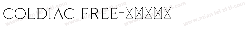 coldiac free字体转换